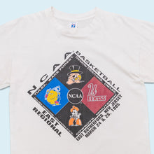 Lade das Bild in den Galerie-Viewer, Logo 7 T-Shirt &quot;NCAA Basketball&quot; 1995 Made in the USA Single Stitch, weiß, L schmal
