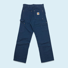 Lade das Bild in den Galerie-Viewer, Carhartt Hose &quot;Carpenter Canvas&quot; 1996 Made in the USA, blau, 28/30
