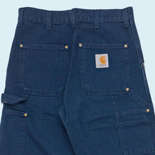 Lade das Bild in den Galerie-Viewer, Carhartt Hose &quot;Carpenter Canvas&quot; 1996 Made in the USA, blau, 28/30
