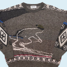 Lade das Bild in den Galerie-Viewer, Hugo Boss Strickpullover &quot;Ski&quot; 90er Made in Germany, grau, L
