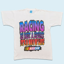 Lade das Bild in den Galerie-Viewer, Fruit of the Loom T-Shirt &quot;Nascar&quot; Deadstock 90er Made in the USA Single Stitch, weiß, XL/XXL
