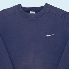 Lade das Bild in den Galerie-Viewer, Nike Sweatshirt &quot;Swoosh&quot; 90er, blau, L/XL
