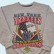 Lade das Bild in den Galerie-Viewer, Starter Sweatshirt &quot;New York Yankees World Series&quot; Made in the USA 1996, grau, M
