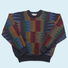 Lade das Bild in den Galerie-Viewer, Dalmine UOMO Strickpullover 90er Made in Italy, mehrfarbig, L breit
