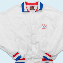 Lade das Bild in den Galerie-Viewer, Pla-Jac Jacke &quot;Team USA Seoul Olympia&quot; 1988 Made in the USA, weiß, L/XL breit
