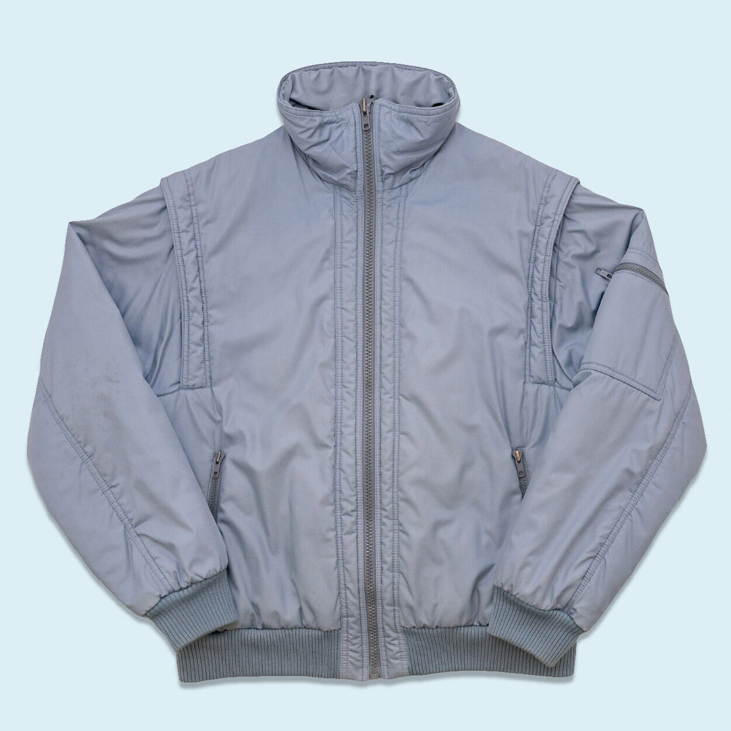 Jacke 80er/90er, grau, L/XL