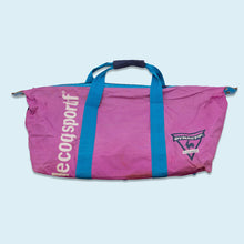 Lade das Bild in den Galerie-Viewer, Le Coq Sportif Sporttasche &quot;Dynactif&quot; 80er/90er, pink/blau
