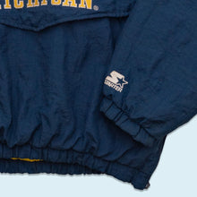 Lade das Bild in den Galerie-Viewer, Starter Schlupfjacke &quot;Michigan Wolverines&quot; 90er, blau, L/XL breit
