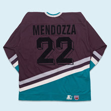 Lade das Bild in den Galerie-Viewer, Starter Trikot &quot;Anaheim Mighty Ducks&quot; 90er, lila/blau, L/XL breit
