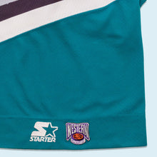 Lade das Bild in den Galerie-Viewer, Starter Trikot &quot;Anaheim Mighty Ducks&quot; 90er, lila/blau, L/XL breit
