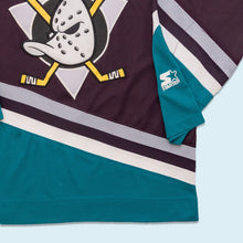 Lade das Bild in den Galerie-Viewer, Starter Trikot &quot;Anaheim Mighty Ducks&quot; 90er, lila/blau, L/XL breit
