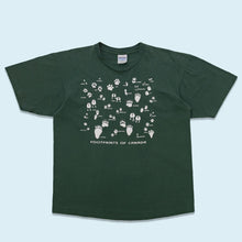 Lade das Bild in den Galerie-Viewer, Gildan T-Shirt &quot;Footprints of Canada&quot; Made in Canada 90er Single Stitch, grün, L/XL
