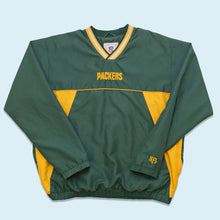 Lade das Bild in den Galerie-Viewer, NFL V-Neck Windbreaker &quot;Green Bay Packers&quot;, gelb/grün, L/XL breit
