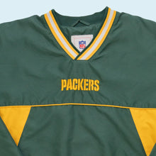 Lade das Bild in den Galerie-Viewer, NFL V-Neck Windbreaker &quot;Green Bay Packers&quot;, gelb/grün, L/XL breit
