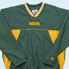 Lade das Bild in den Galerie-Viewer, NFL V-Neck Windbreaker &quot;Green Bay Packers&quot;, gelb/grün, L/XL breit
