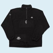 Lade das Bild in den Galerie-Viewer, Adidas Quarter Zip Fleece 1999, schwarz, XL
