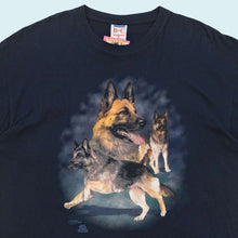 Lade das Bild in den Galerie-Viewer, B&amp;C T-Shirt &quot;Schäferhund&quot; 2003 Atelier Bötzel, schwarz, XL/XXL
