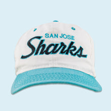 Lade das Bild in den Galerie-Viewer, Sports Specialties the Twill  Mütze &quot;San Jose Sharks&quot; 90er, weiß, Einheitsgröße
