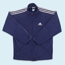 Lade das Bild in den Galerie-Viewer, Adidas Fleece Jacke 00er, blau, L/XL
