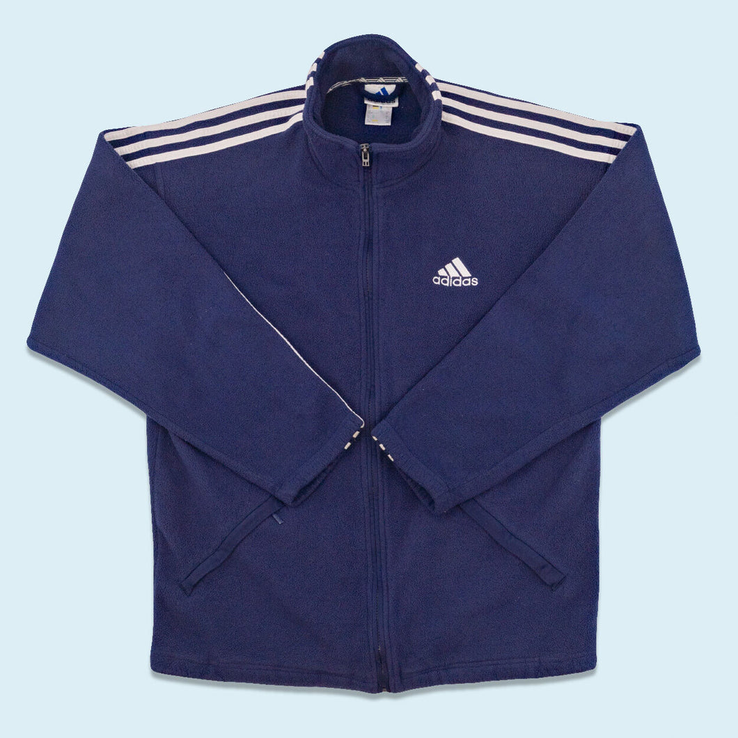 Adidas Fleece Jacke 00er, blau, L/XL