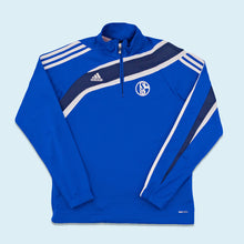 Lade das Bild in den Galerie-Viewer, Adidas Quarter Zip &quot;Schalke 04&quot; 2009, blau, M/L
