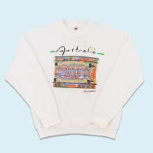 Lade das Bild in den Galerie-Viewer, Fruit of the Loom Sweatshirt &quot;Australia&quot; 90er Made in the USA, weiß, M/L
