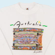 Lade das Bild in den Galerie-Viewer, Fruit of the Loom Sweatshirt &quot;Australia&quot; 90er Made in the USA, weiß, M/L
