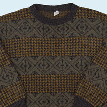 Lade das Bild in den Galerie-Viewer, Strickpullover 90er Made in Italy, braun, L
