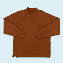 Lade das Bild in den Galerie-Viewer, Chaps Sweatshirt &quot;Pocket&quot; 90er Made in the USA, braun, L/XL
