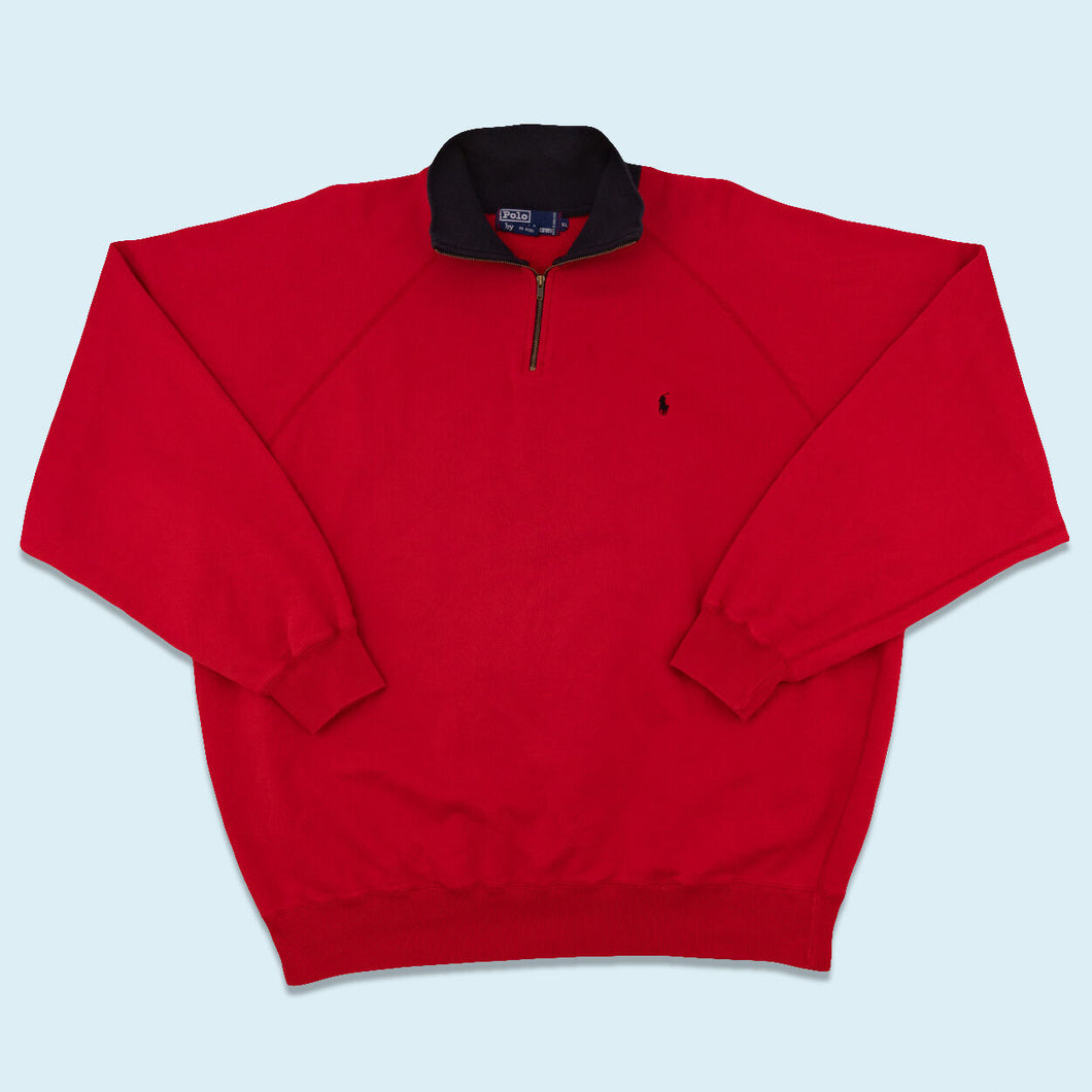 Polo Ralph Lauren Quarter Zip, rot, XL/XXL