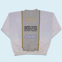 Lade das Bild in den Galerie-Viewer, Adidas Sweatshirt dünn &quot;München/Stockholm Olympia&quot; 80er, weiß, XL/XXL (tagged XL)
