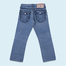 Lade das Bild in den Galerie-Viewer, True Religion Hose &quot;Low Waist Bootcut&quot; Y2K 00er Made in the USA, blau, 33/27
