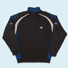 Lade das Bild in den Galerie-Viewer, Adidas Quarter Zip &quot;embroided&quot; 1999, schwarz, L/XL
