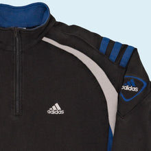Lade das Bild in den Galerie-Viewer, Adidas Quarter Zip &quot;embroided&quot; 1999, schwarz, L/XL
