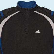 Lade das Bild in den Galerie-Viewer, Adidas Quarter Zip &quot;embroided&quot; 1999, schwarz, L/XL
