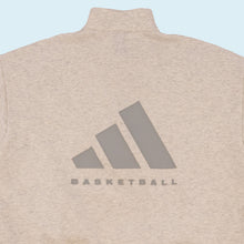 Lade das Bild in den Galerie-Viewer, Adidas Quarter Zip &quot;Basketball&quot; 2023, beige/grau, S/M breit
