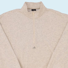 Lade das Bild in den Galerie-Viewer, Adidas Quarter Zip &quot;Basketball&quot; 2023, beige/grau, S/M breit
