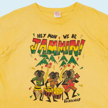 Lade das Bild in den Galerie-Viewer, Dorsett Tee&#39;s T-Shirt &quot;Bahamas Jammin&quot; 90er single stitch, gelb eingefärbt, L
