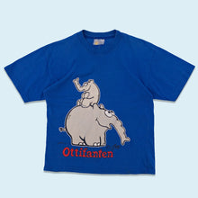 Lade das Bild in den Galerie-Viewer, Ottifanten T-Shirt &quot;Ottifanten&quot; 2000, blau, XS/S
