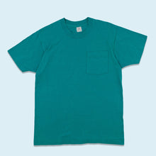 Lade das Bild in den Galerie-Viewer, Fruit of the Loom T-Shirt &quot;Pocket Tee Vintage Allstars&quot; 80er/90er single stitch Made in the USA, blau, M
