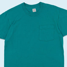 Lade das Bild in den Galerie-Viewer, Fruit of the Loom T-Shirt &quot;Pocket Tee Vintage Allstars&quot; 80er/90er single stitch Made in the USA, blau, M
