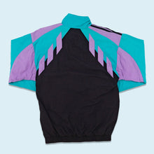Lade das Bild in den Galerie-Viewer, Adidas Trainingsjacke 90er, schwarz/blau, S/M

