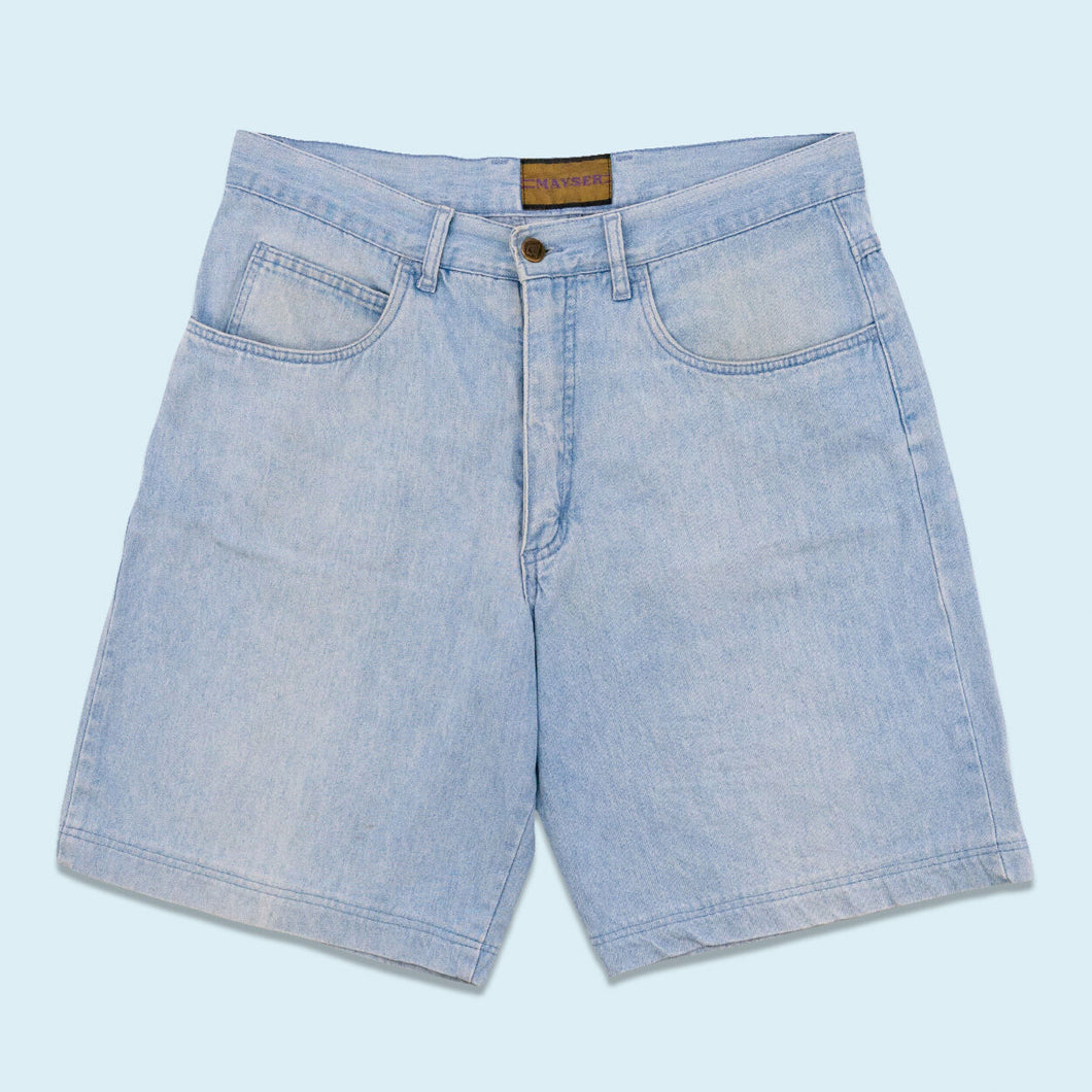 Mayser Shorts 90er Made in Italy, blau, 34