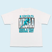 Lade das Bild in den Galerie-Viewer, T-Shirt &quot;Track &amp; Field MHSAA&quot; 1995 single stitch, weiß, L
