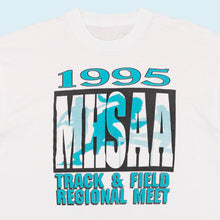 Lade das Bild in den Galerie-Viewer, T-Shirt &quot;Track &amp; Field MHSAA&quot; 1995 single stitch, weiß, L
