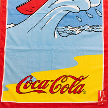 Lade das Bild in den Galerie-Viewer, Coca-Cola Handtuch 1994 Made in Peru DS NEU, blau
