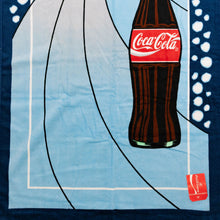 Lade das Bild in den Galerie-Viewer, Coca-Cola Handtuch 1995 Made in Peru DS NEU, blau
