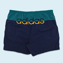 Lade das Bild in den Galerie-Viewer, Adidas Badehose 90er, blau, XXL

