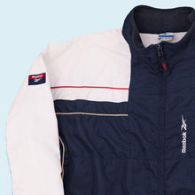 Lade das Bild in den Galerie-Viewer, Reebok Trainingsjacke 2000er, weiß/blau, XL/XXL
