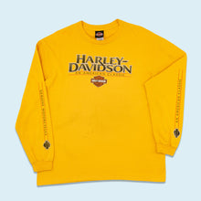 Lade das Bild in den Galerie-Viewer, Harley Davidson Longsleeve &quot;Stuttgart&quot; 2011, gelb, XL stained
